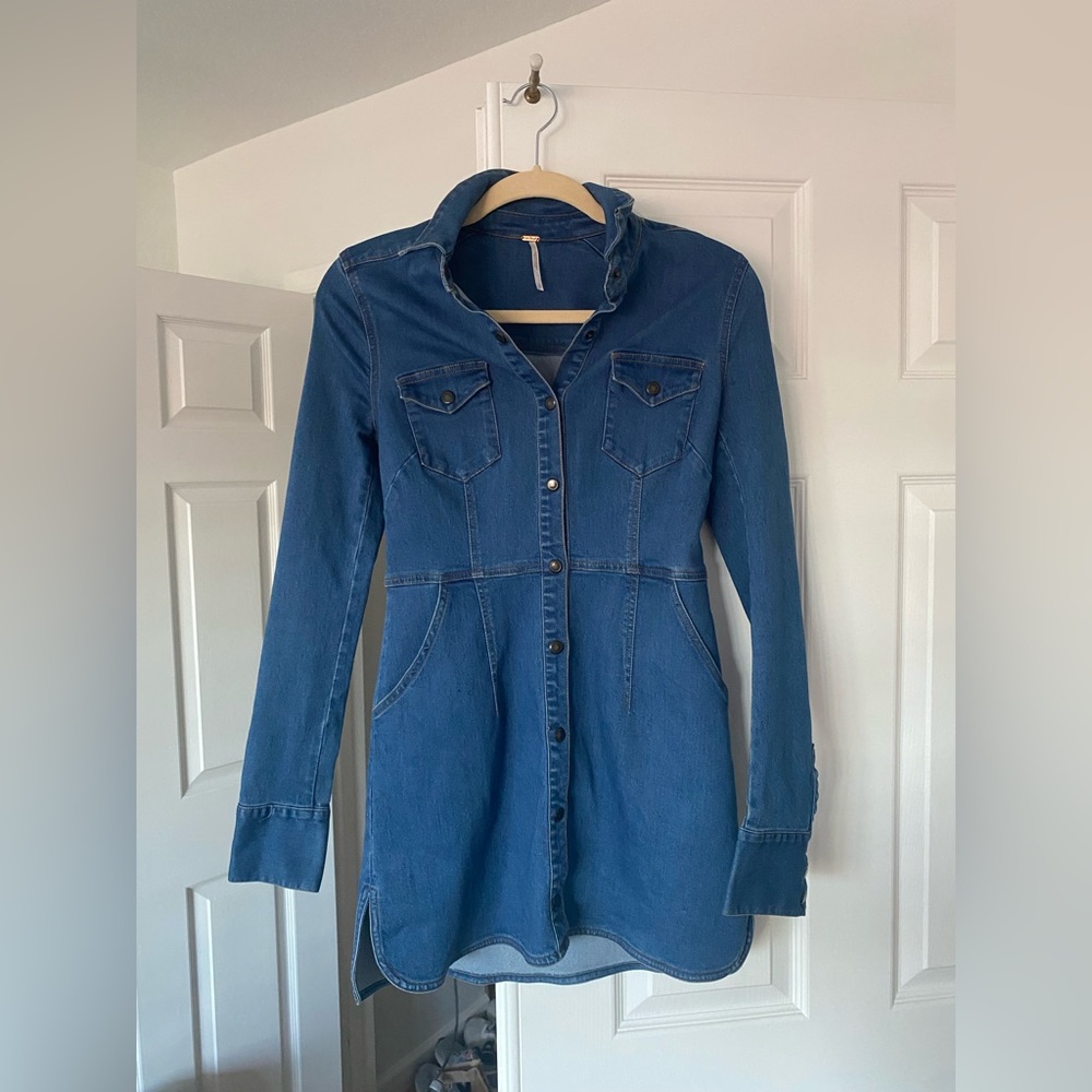 NWOT Free People Denim Dress/Tunic